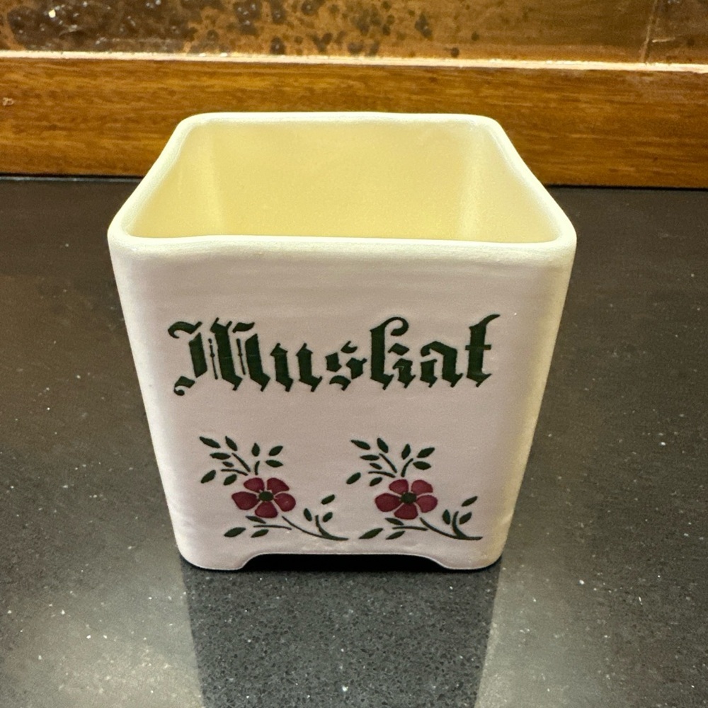 Zell Harmersbach Muskat Ceramic Container Folk Rustic Vintage Georg Schmider